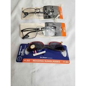 Lot of 6 ICU Eyewear Dr. Dean Wink Reading Glasses & Sunglasses +1.50 +1.75
